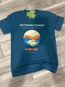 Batchelder Clements Deep Teal Blue LONG Sleeve Shirt