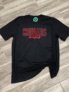 Black Shirt- COUGARS VOLLEYBALL