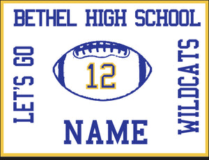 Bethel Yard Sign Football