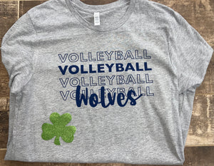 SHS WOLVES FUNDRAISER GRAY WITH NAVY “Wolves”