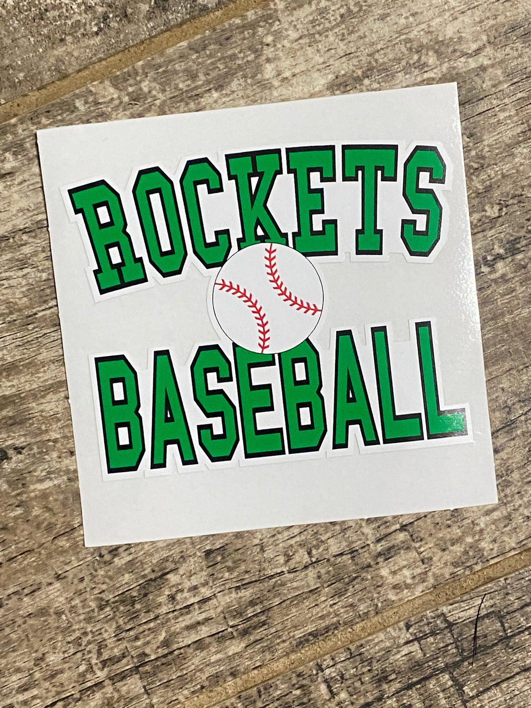 Rockets Baseball Sticker